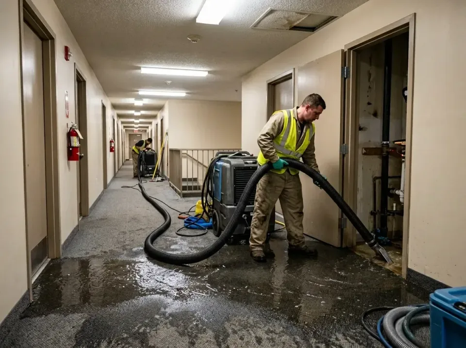 multi-unit-apartment-hallway-f-005 — frequently asked questions, Emergency Burst Pipe Water Extraction & Removal in Alabama